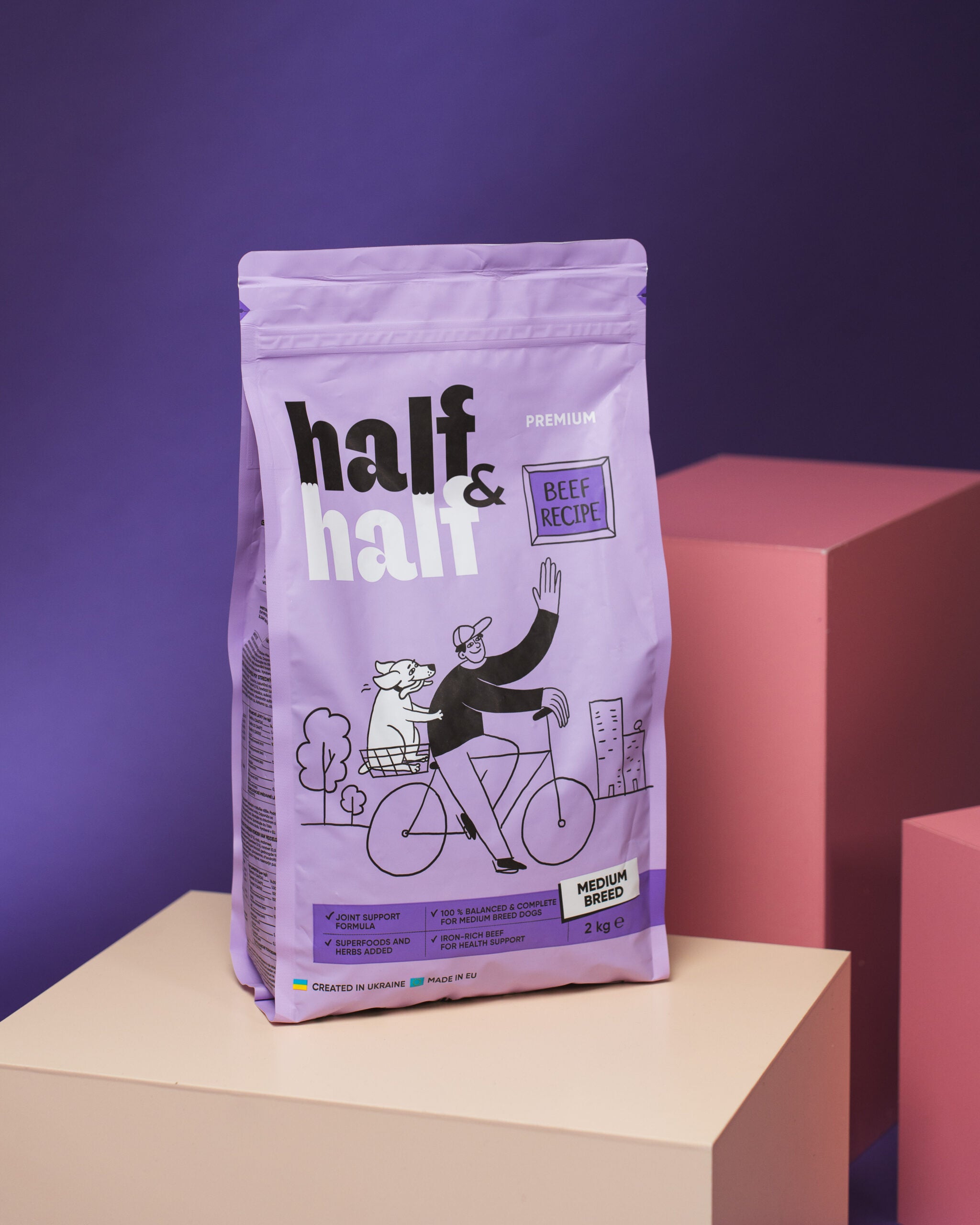 Half&Half Adult Dog Medium Breed 2kg