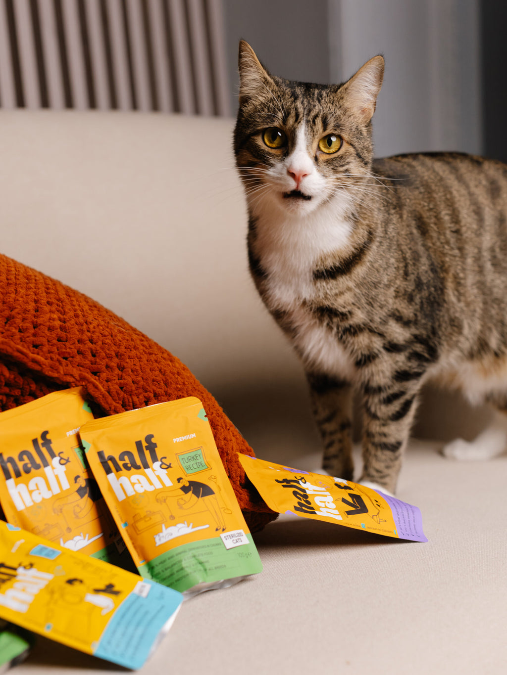 Half&Half Sterilized Cat Wet Food - Tuna recipe in Sauce 100g x22