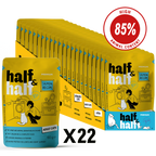 Half&Half Adult Cat Wet Food - Salmon recipe in Jelly 100g x22