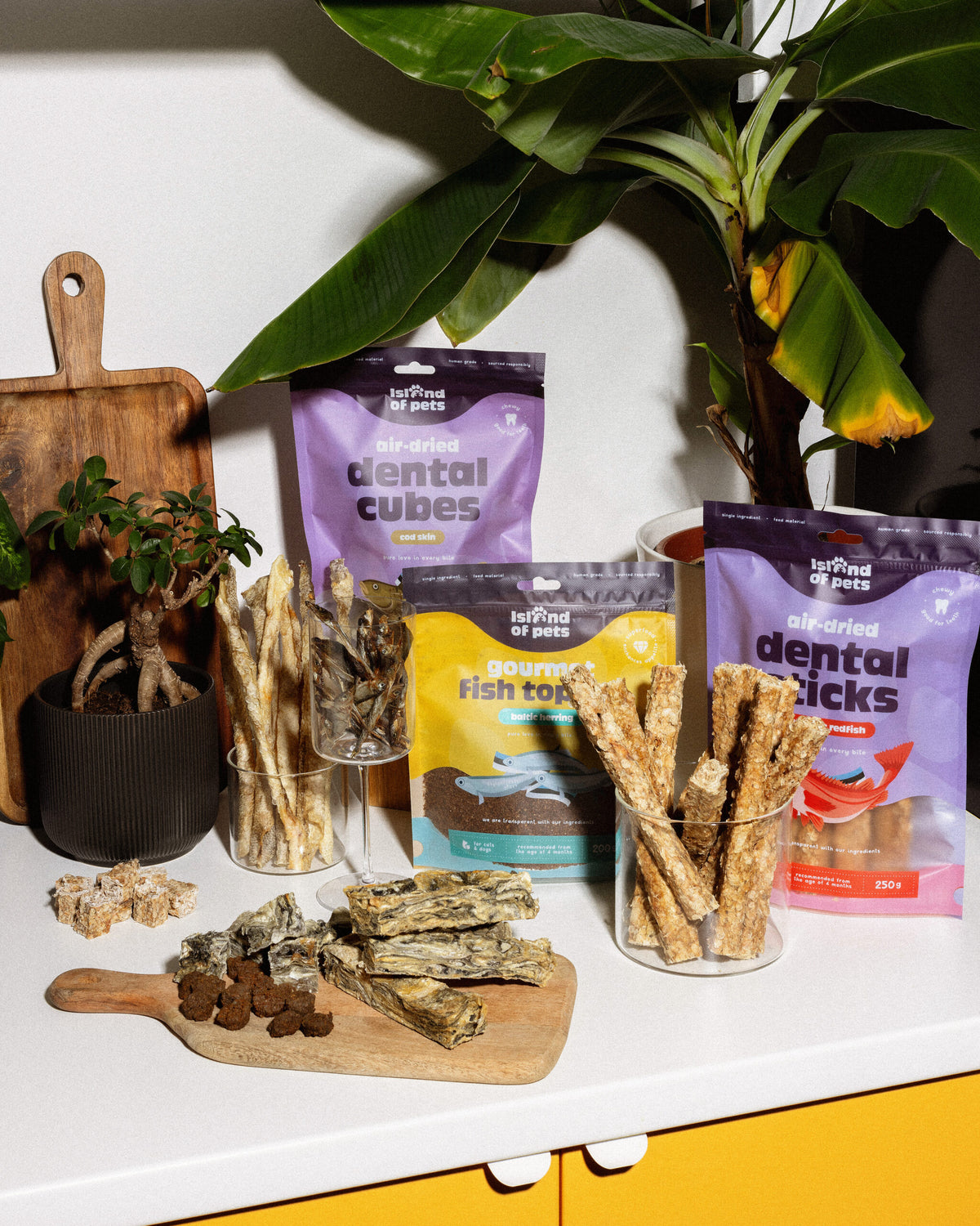 Island of Pets Air-dried Dental Sticks Cod Skin 150g