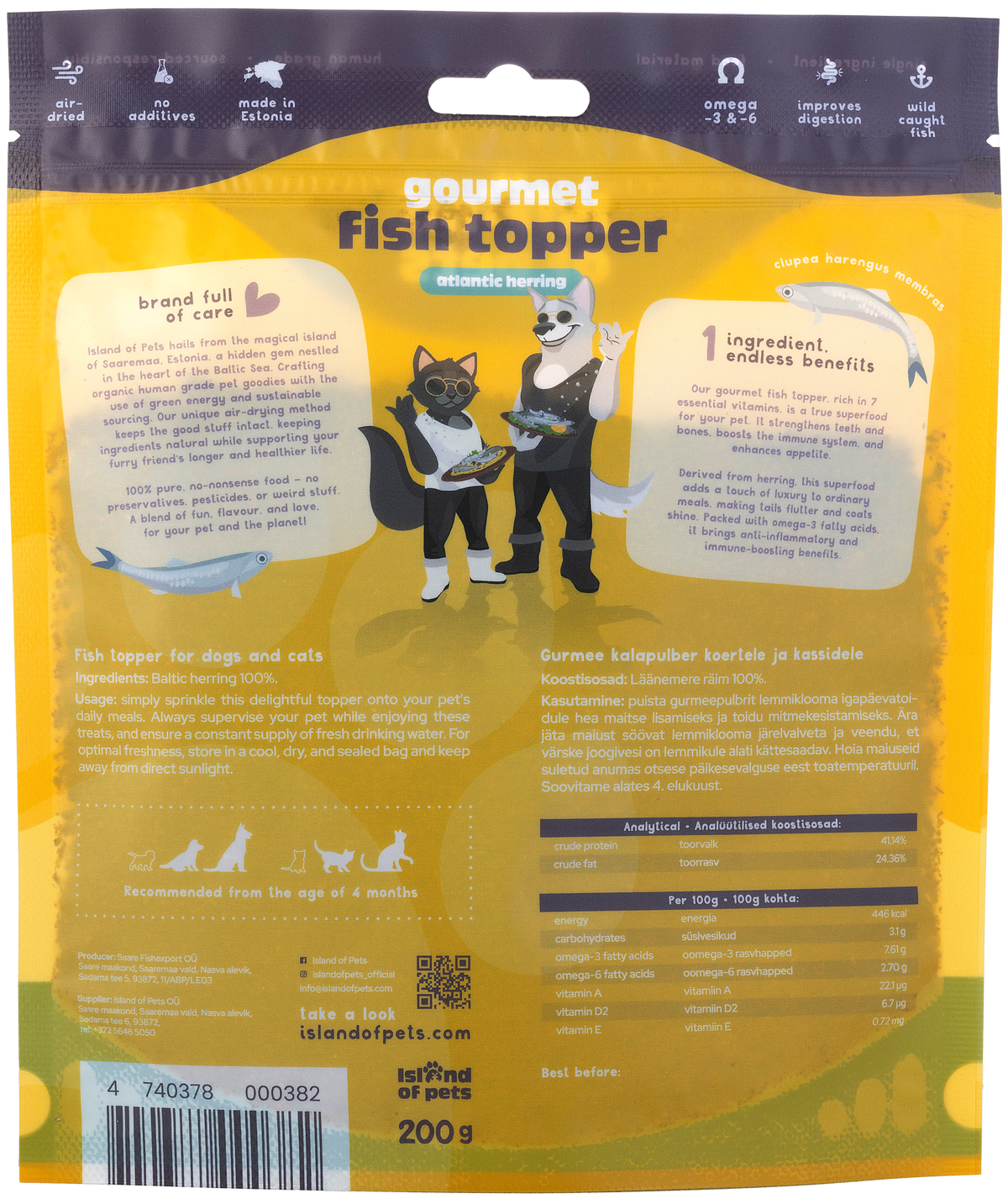Island of Pets Gourmet Fish topper 200g
