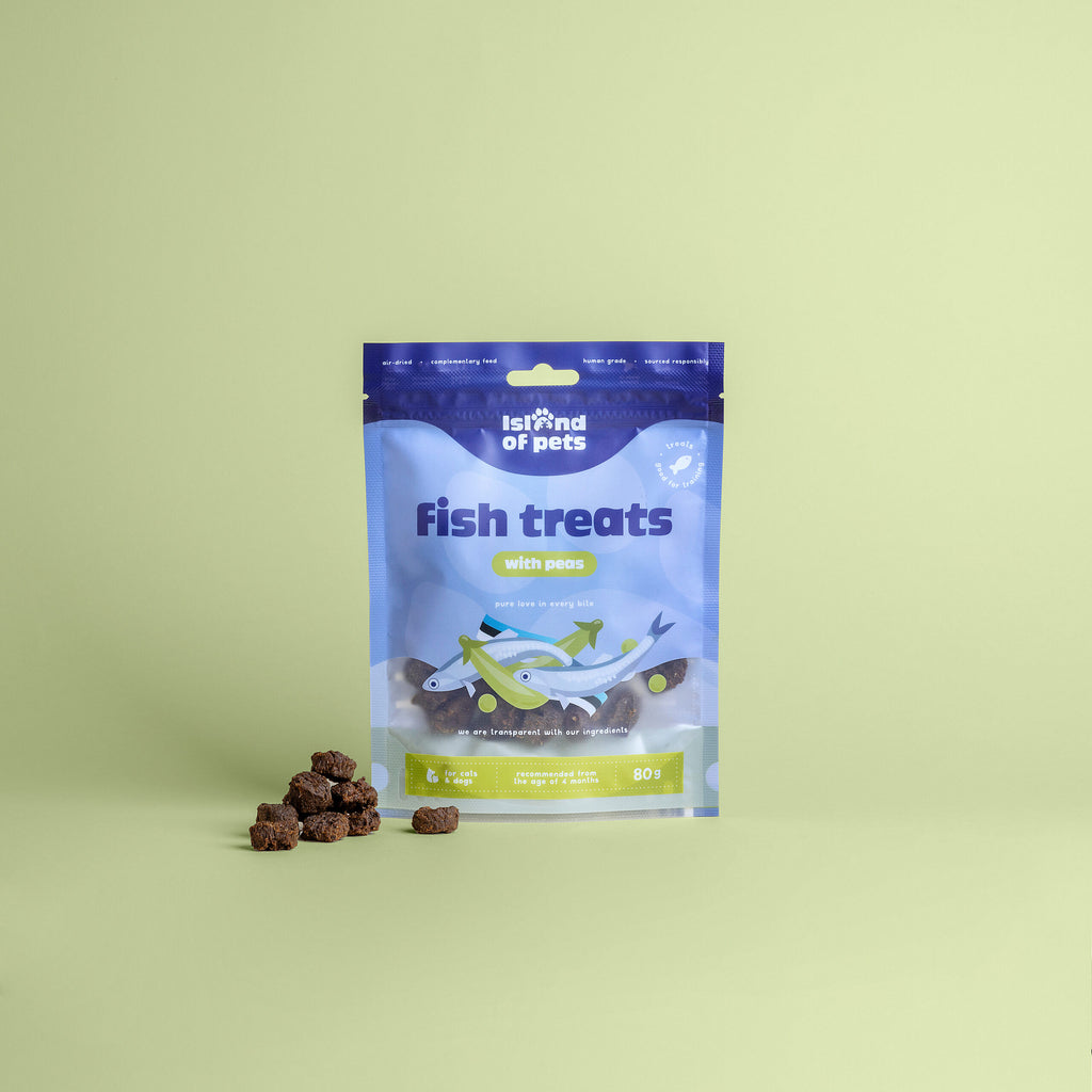 Island of Pets Fish treats with Peas 80g
