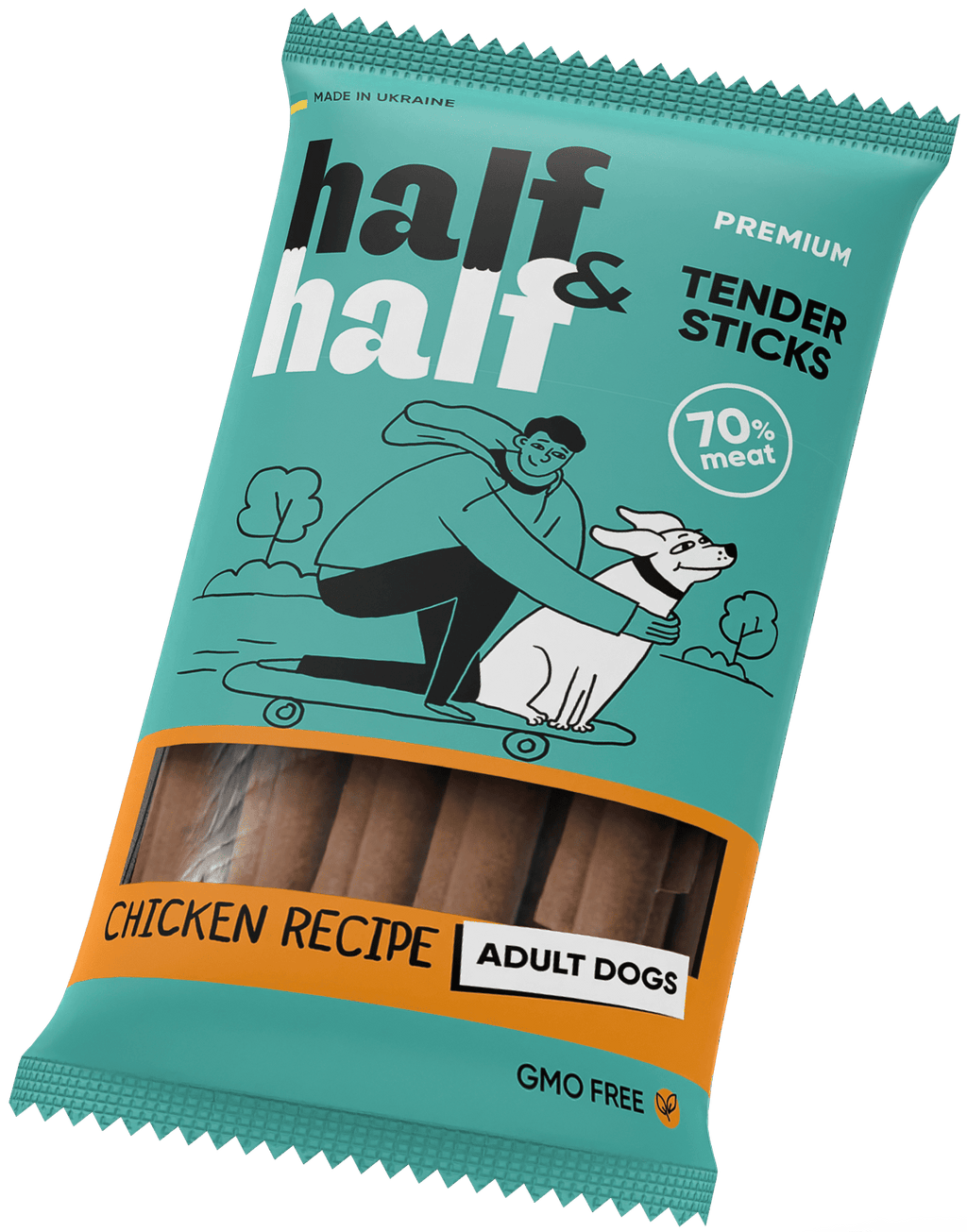 Half&Half Meat Sticks for Dogs with Chicken - 100g