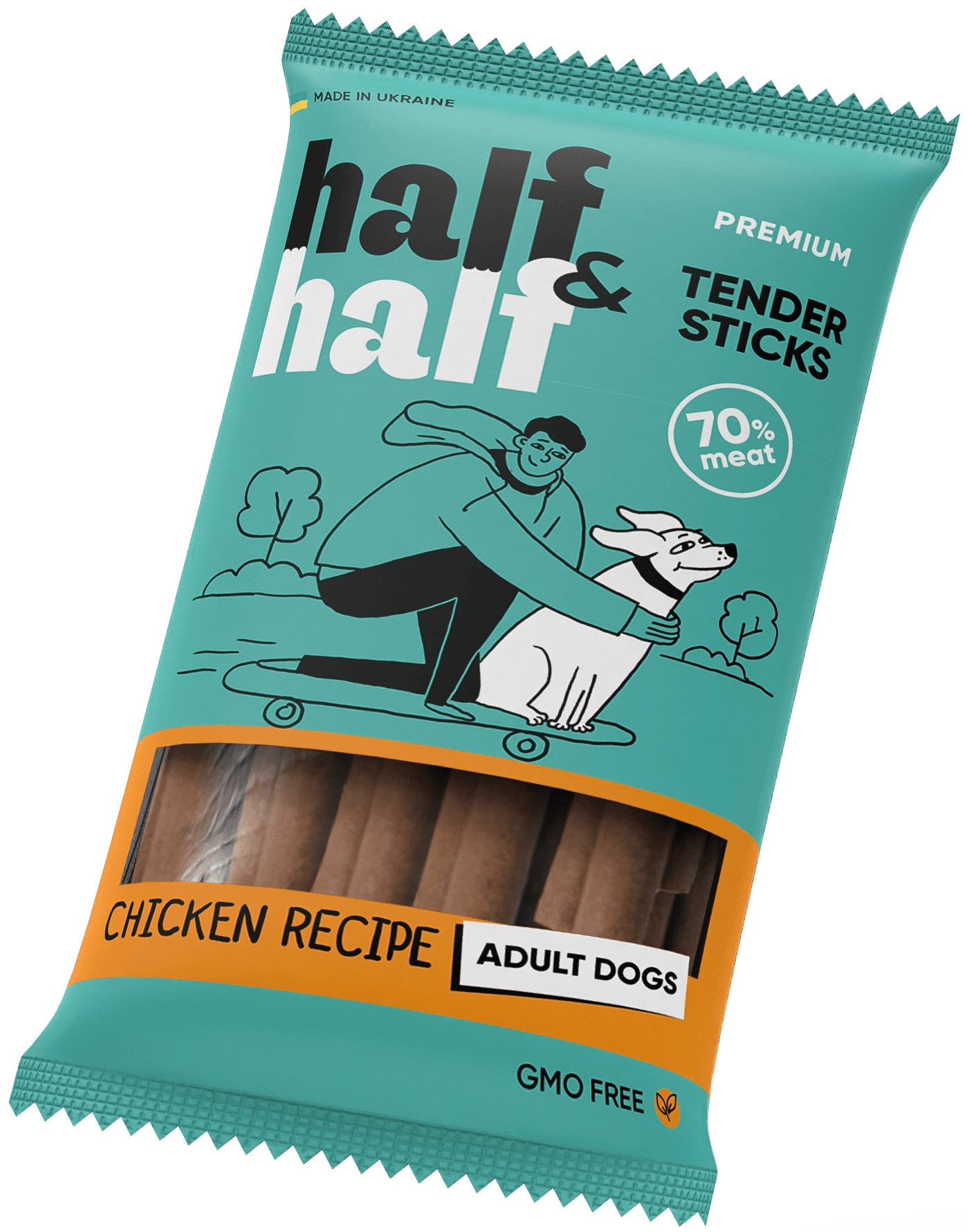 Half&Half Meat Sticks for Dogs with Chicken - 100g