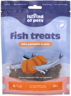 Island of Pets Fish Treats with Pumpkin & Oats 80g
