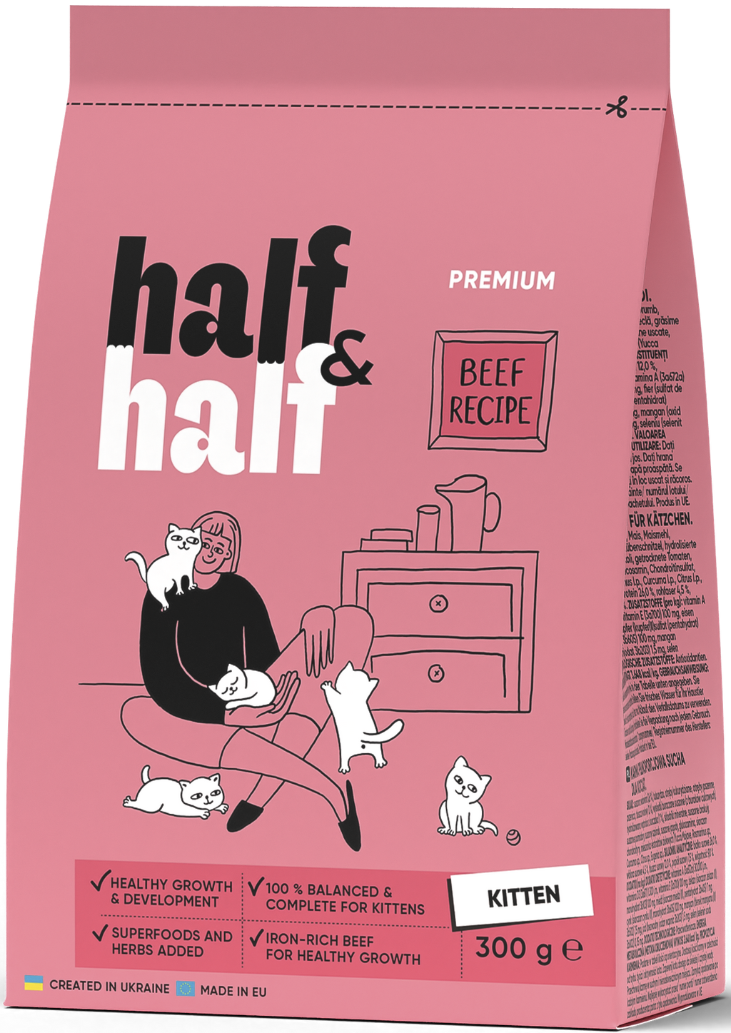 Half&Half Kitten with Beef 300 g
