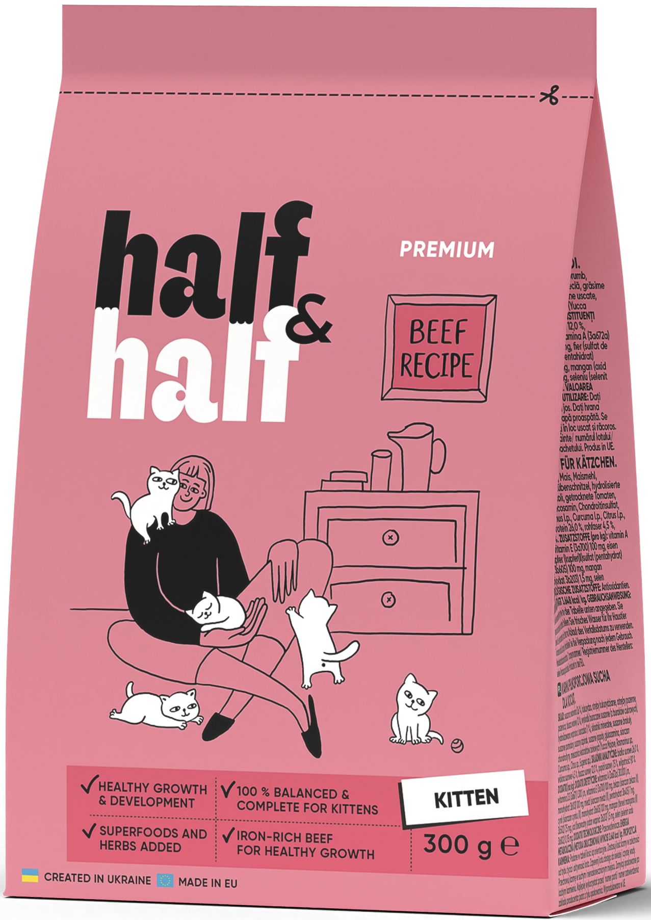 Half&Half Kitten with Beef 300 g