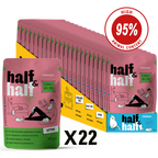 Half&Half Kitten Wet Food - Turkey recipe in Jelly 100g x22