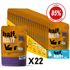 half & half Premium Tuna Recipe cat food pouches