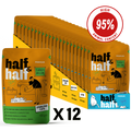 Half&Half Sterilized Cat Wet Food with Turkey in Jelly - 100g x12