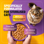 Half&Half Sterilized Cat Wet Food - Tuna recipe in Sauce 100g x22