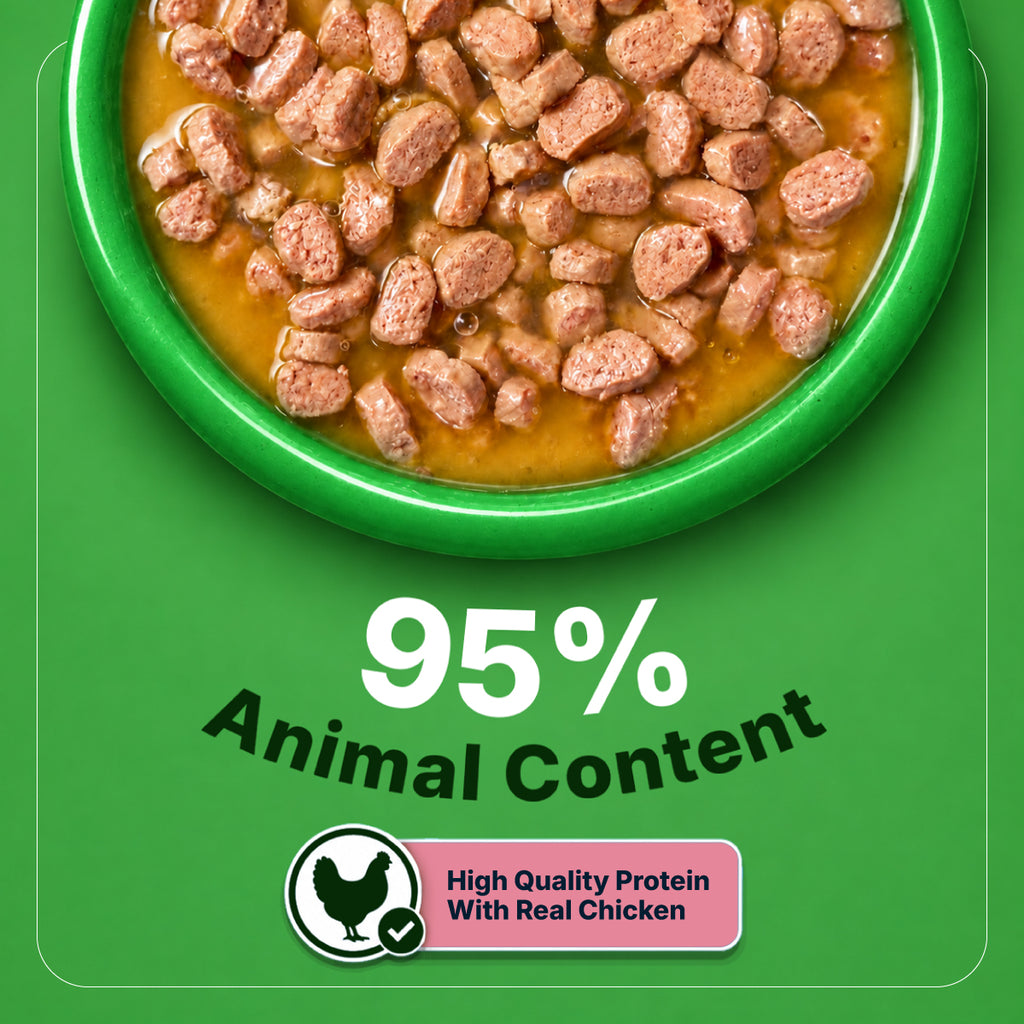 Half&Half Kitten Wet Food - Turkey recipe in Jelly 100g x22
