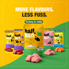 Half&Half Sterilized Cat Wet Food - Turkey recipe in Jelly 100g x22