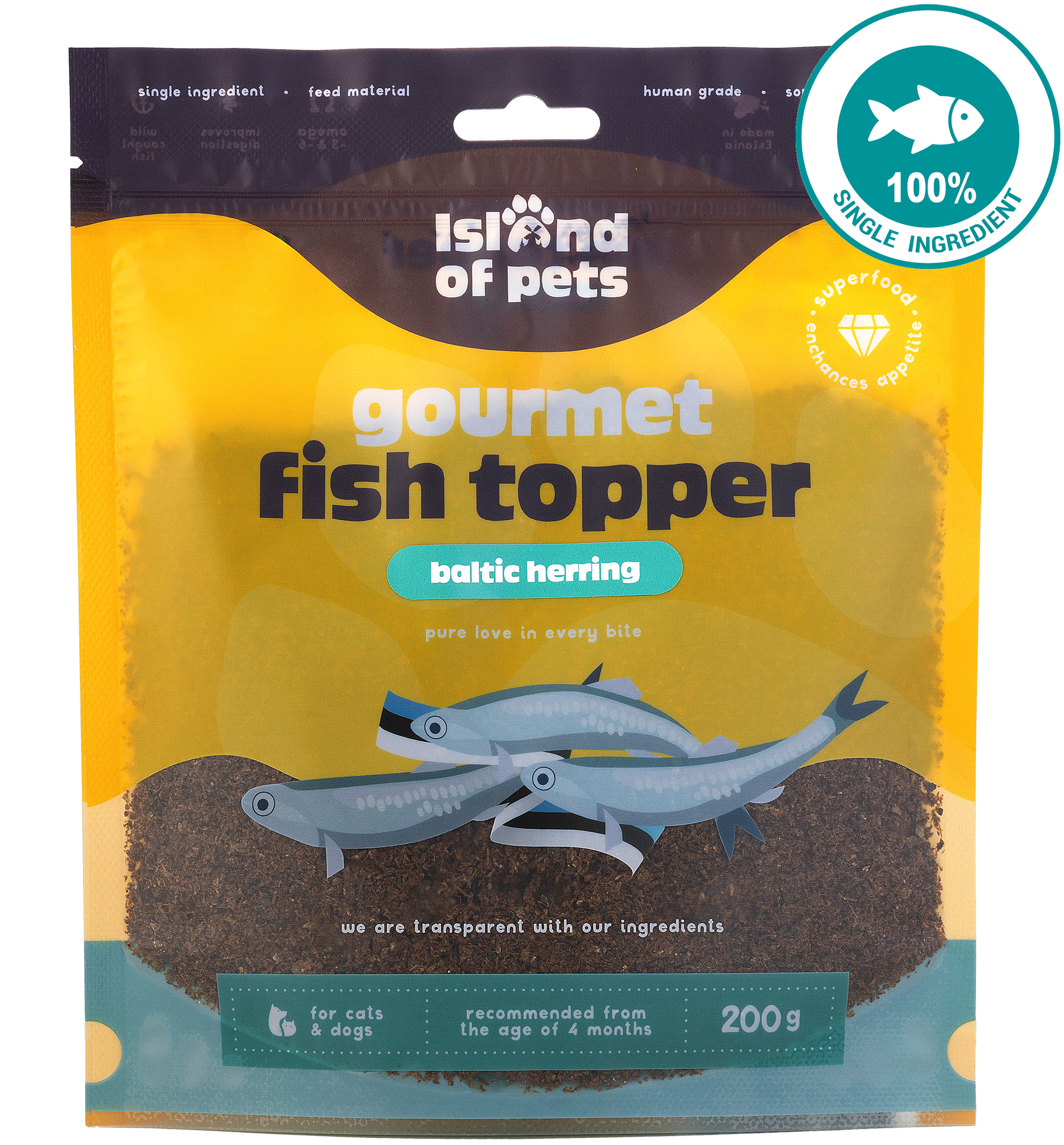 Island of Pets Gourmet Fish topper 200g