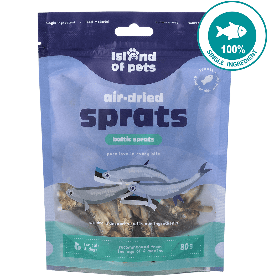 Island of Pets Air-dried Sprats Baltic Sprats 80g