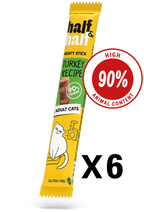 single half & mahi half meaty stick cat treat