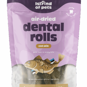 Island of Pets Air-dried Dental Rolls - Cod skin 100g