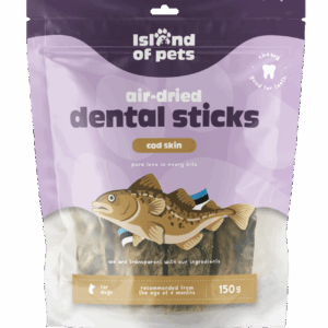 Island of Pets Air-dried dental sticks - Cod skin 150g