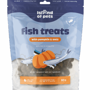 Island of Pets Fish treats with Pumpkin & Oats 80g