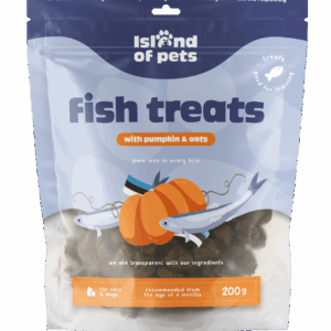 Island of Pets Fish treats with Pumpkin & Oats 200g