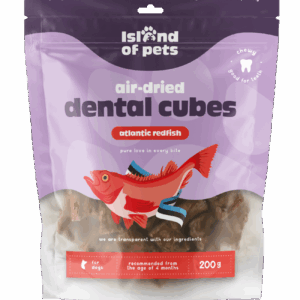 Island of Pets Air-dried dental cubes - Atlantic Redfish 200g