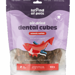 Island of Pets Air-dried dental cubes - Atlantic Redfish 100g