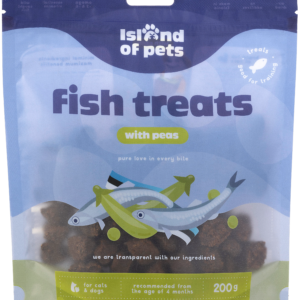 Island of Pets Fish treats with Peas 200g