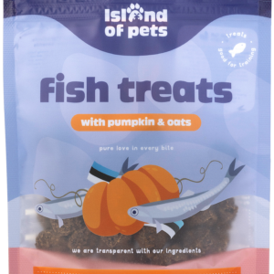 Island of Pets Fish treats with Pumpkin & Oats - 80g