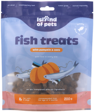 Island of Pets Fish Treats with Pumpkin & Oats 200g