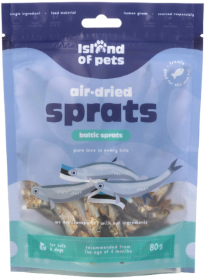 Island of Pets Air-dried Sprats Baltic Sprats 80g