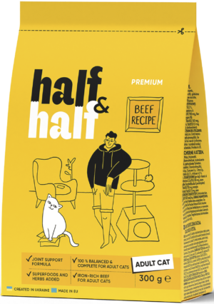 Half&Half Cat Adult with Beef 300 g