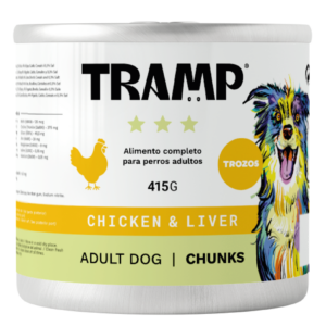 TRAMP Adult Dog - Chunks - Chicken & Liver 415g