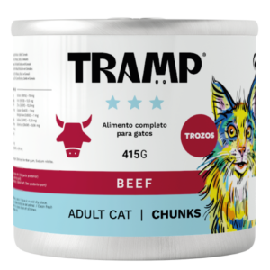 TRAMP Adult Cat - Chunks - Beef 415g