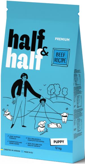Half&Half Puppy All Breed with Beef 12kg