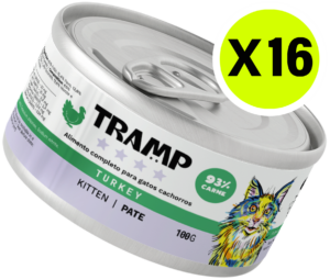 TRAMP Kitten Pate Turkey 100g x16