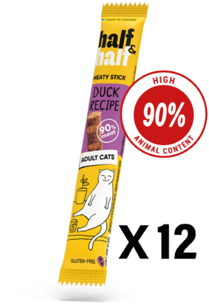 Half&Half Meat Stick with Duck for Adult Cats x12