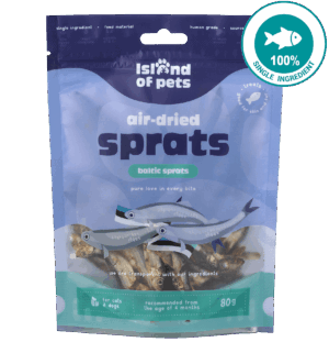 Island of Pets Air-dried Sprats Baltic Sprats 80g